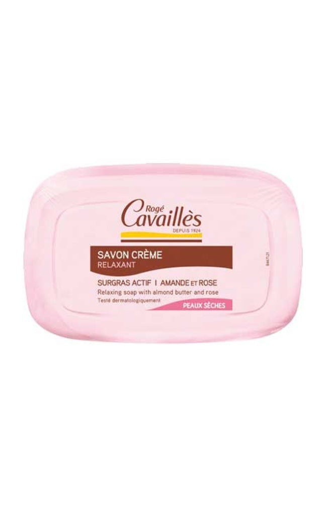 Rogé Cavaillès - Savon solide nourrissant - Beurre d'amande & rose - Peaux sensibles - 115 g
