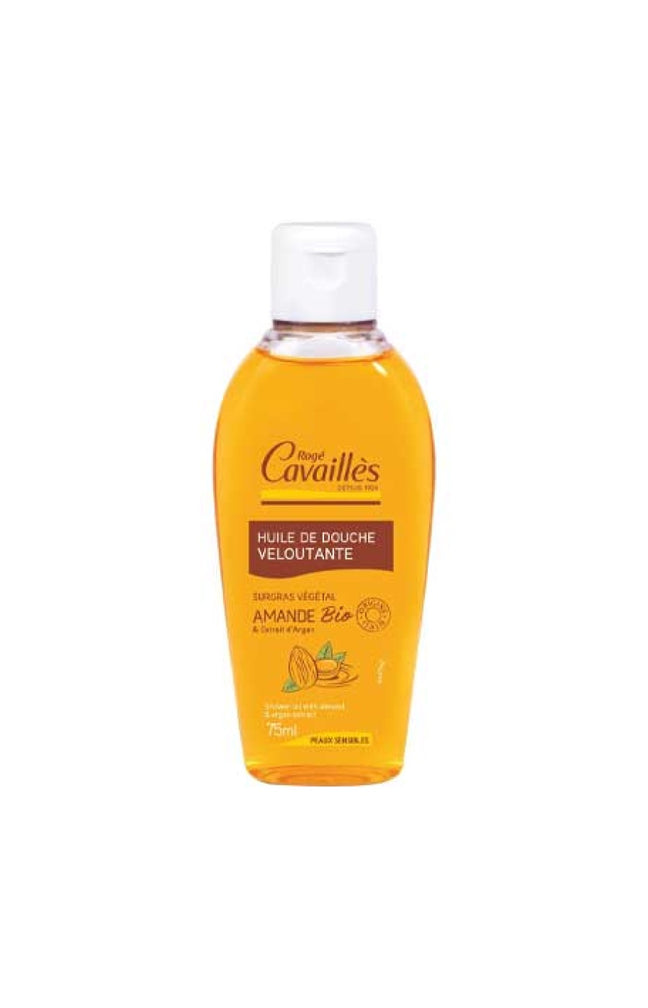 Rogé Cavaillès - Huile de douche veloutante - Amande bio - Peaux sensibles - 75 ml