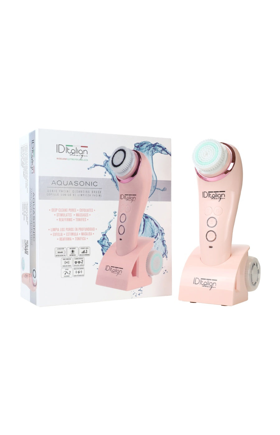Brosse nettoyante sonique - Visage - Rose