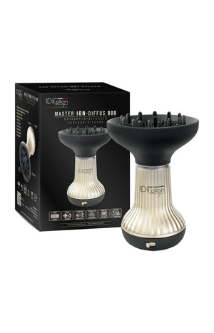 Sèche-cheveux diffuseur de boucles - Noir & doré - 800 W