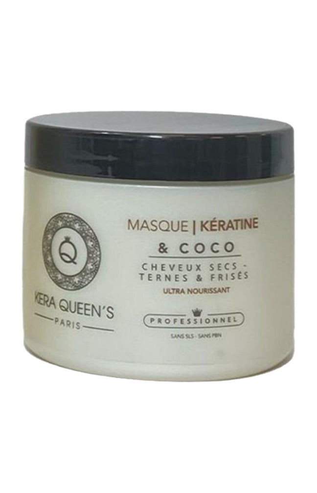 Masque ultra-nourrissant - Kératine & coco - Cheveux ternes, secs & frisés - 500 ml