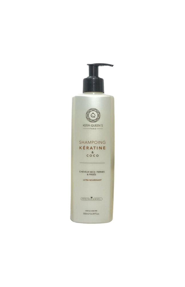 Shampoing ultra-nourrissant - Kératine & coco - Cheveux secs, ternes & frisés - 500 ml