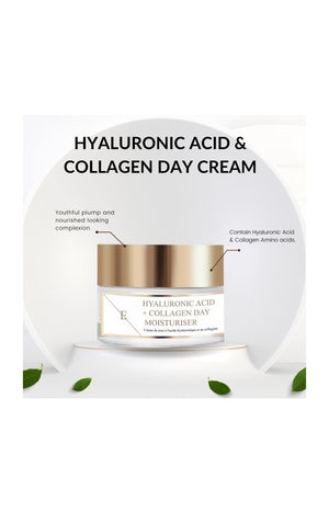 Crème de jour anti-âge - Acide hyaluronique & collagène - Peaux matures