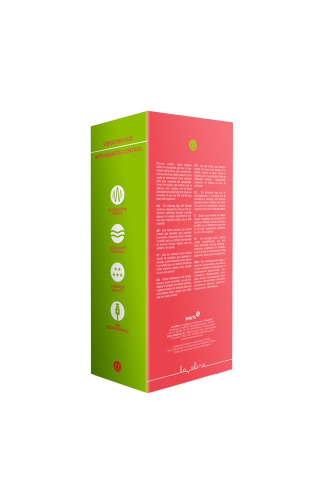 Œuf vibrant télécommandé - 10 programmes - Rouge