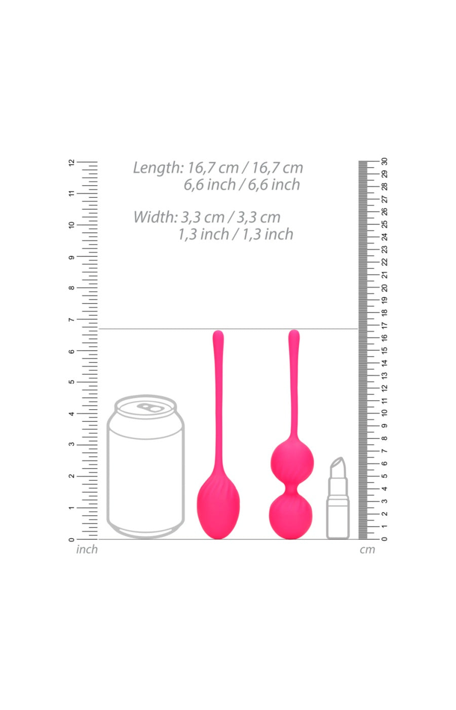 Boules de geisha - Kegel - Rouge