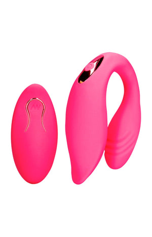Vibromasseur de couple télécommandé - Rose