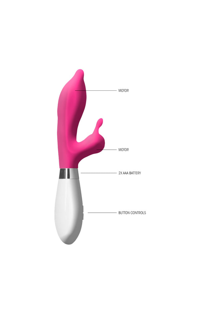 Vibromasseur rabbit - Adonis - Rose