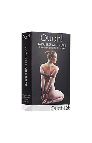 Corde de bondage japonaise - 1,5 m - Noir