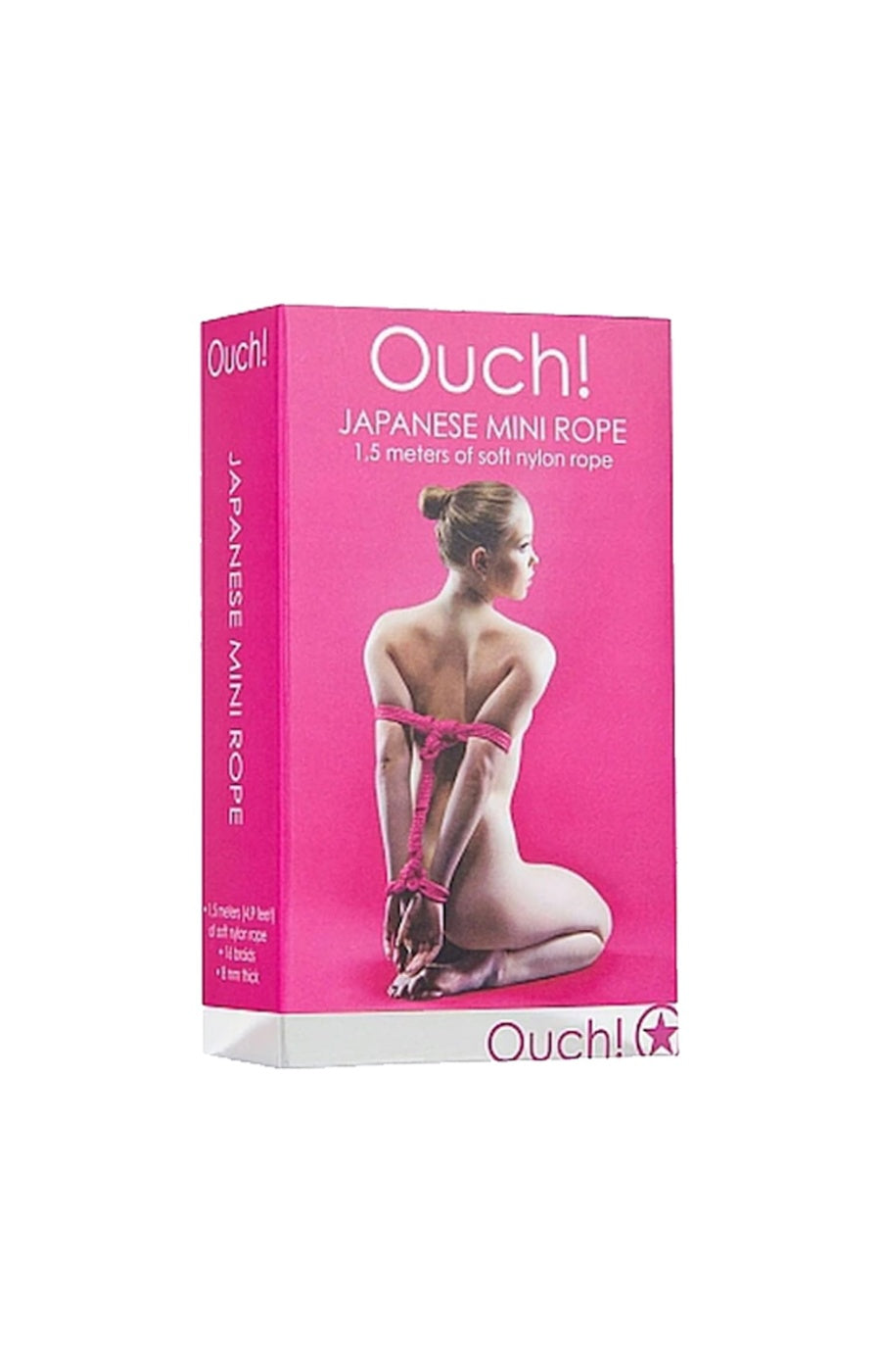 Corde de bondage japonaise - 1,5 m - Rose