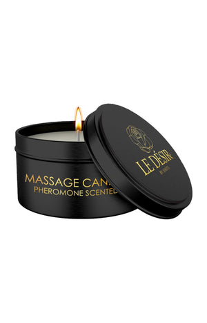 Bougie de massage parfumée - Phéromones - 100 g