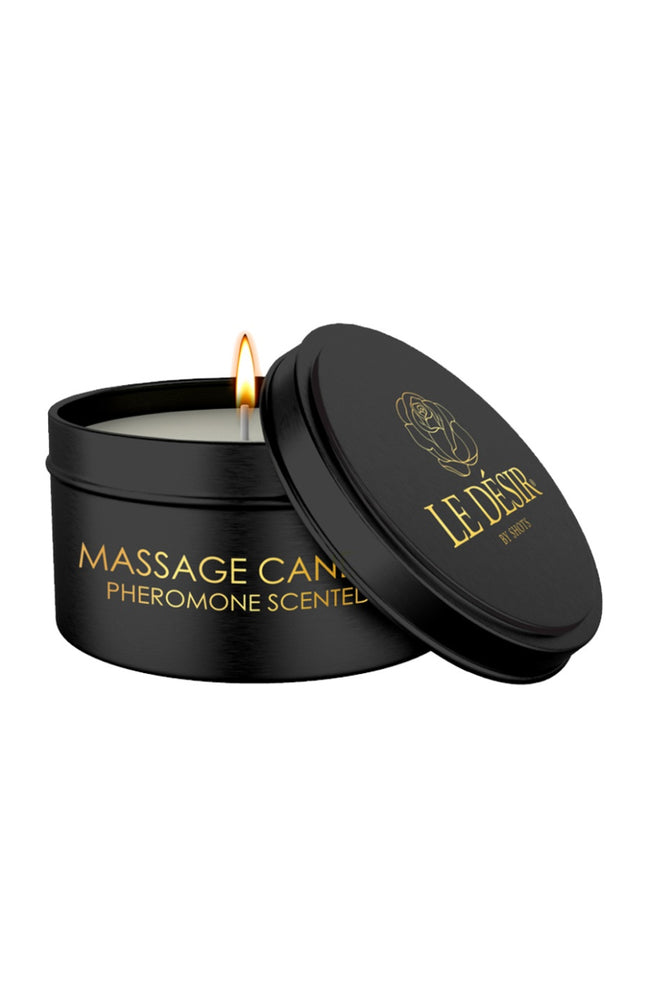 Bougie de massage parfumée - Phéromones - 100 g