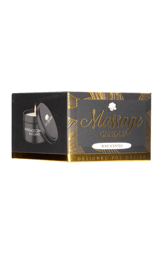 Bougie de massage parfumée - Rose - 100 g
