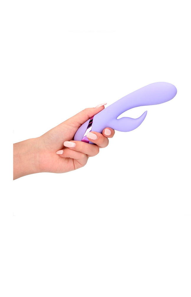 Smooth Silicone Rabbit Vibrator - Digital Lavender