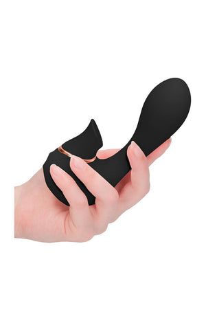 Vibromasseur point G & stimulateur de clitoris - Mythical - Noir