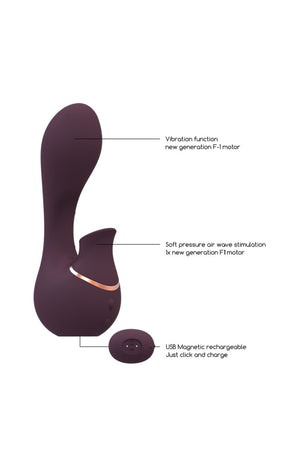 Vibromasseur point G & stimulateur de clitoris - Mythical - Violet