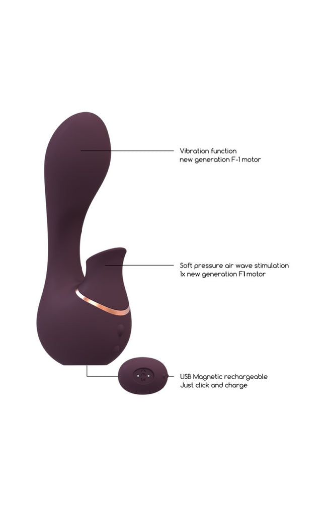 Vibromasseur point G & stimulateur de clitoris - Mythical - Violet