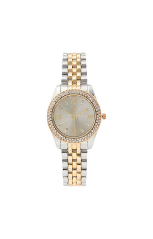 Montre à quartz - Alliage - Doré & argenté