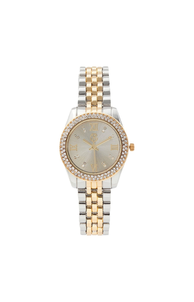 Montre à quartz - Alliage - Doré & argenté