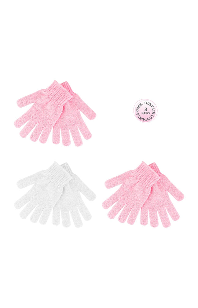 Brushworks Exfoliating Gloves (Pack of 3)