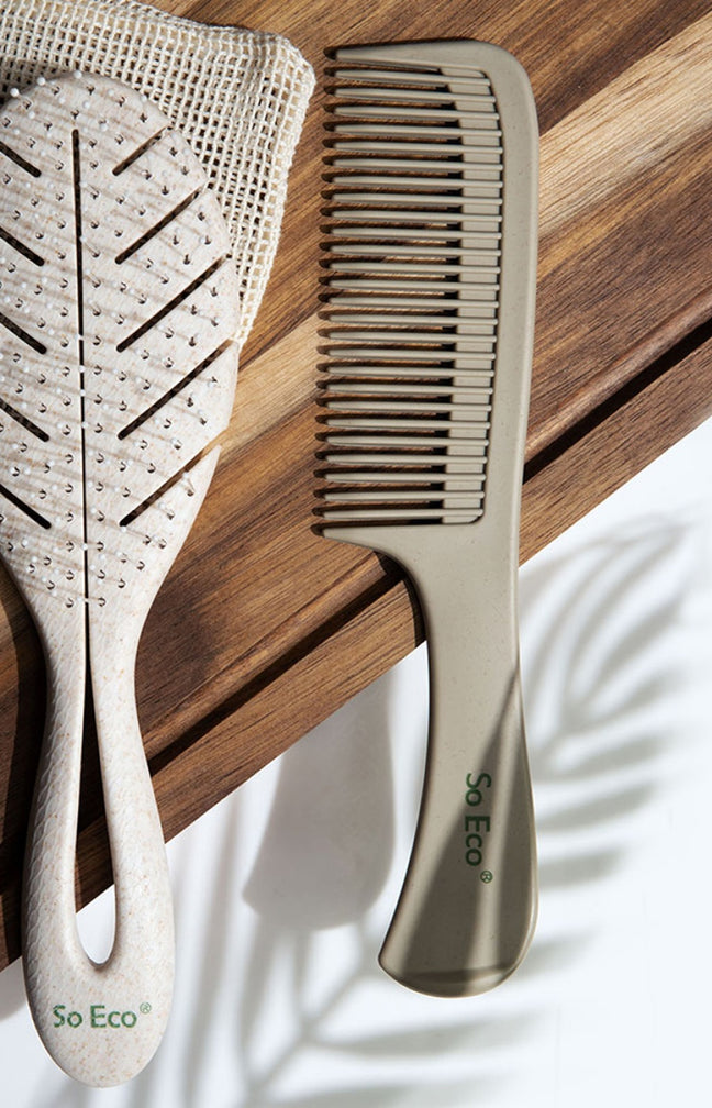 Brosse & peigne biodégradables - Beige clair