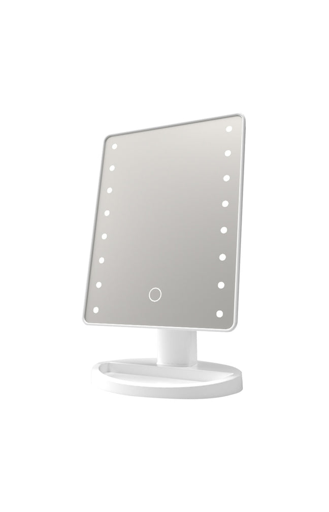 Miroir LED tactile - 180° - Blanc