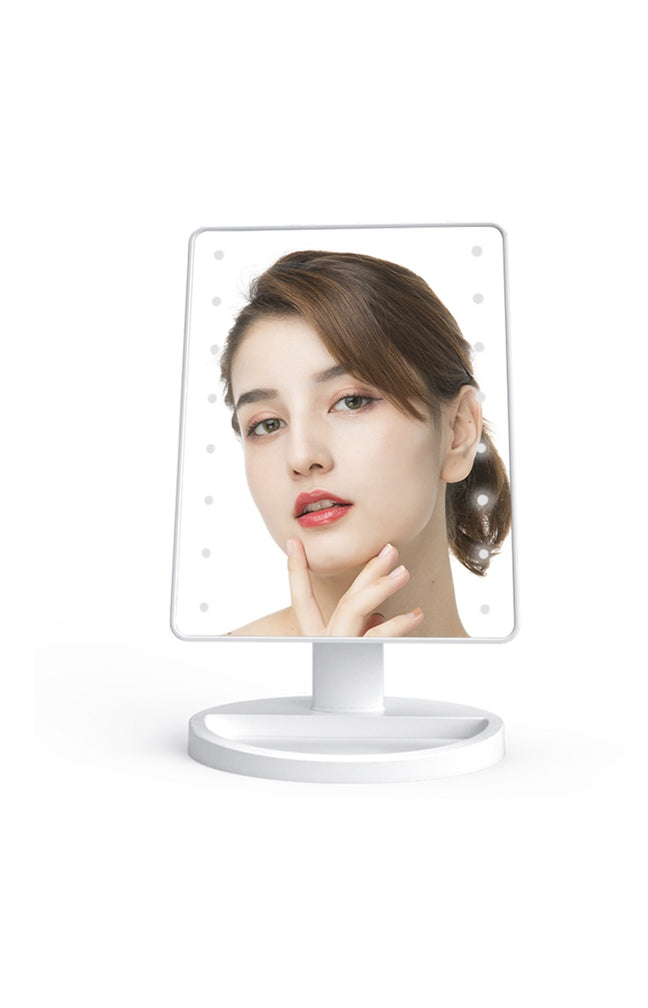 Miroir LED tactile - 180° - Blanc