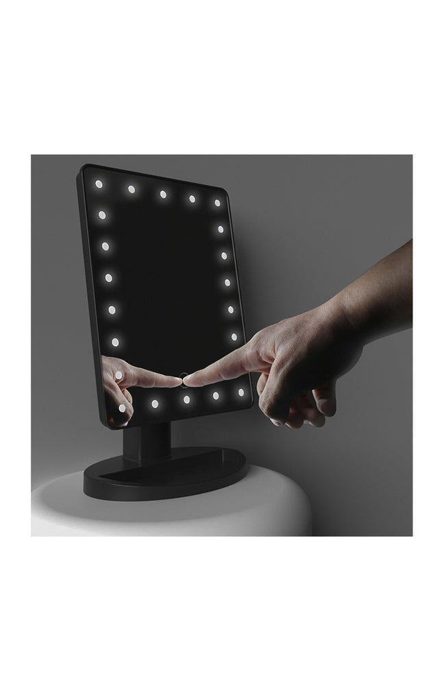 Miroir LED tactile - 180° - Blanc