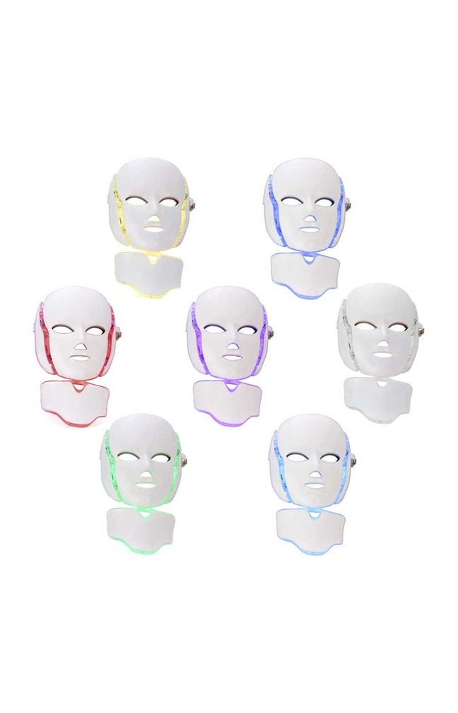 Masque de luminothérapie LED - Visage - 7 couleurs