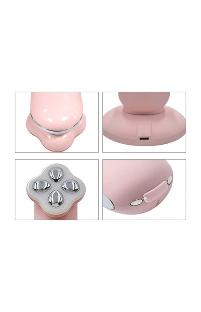 Masseur 3-en-1 -Vibration & lumière colorée - Visage