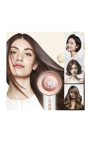 Sèche-cheveux ionisant - Blanc - 1500 W