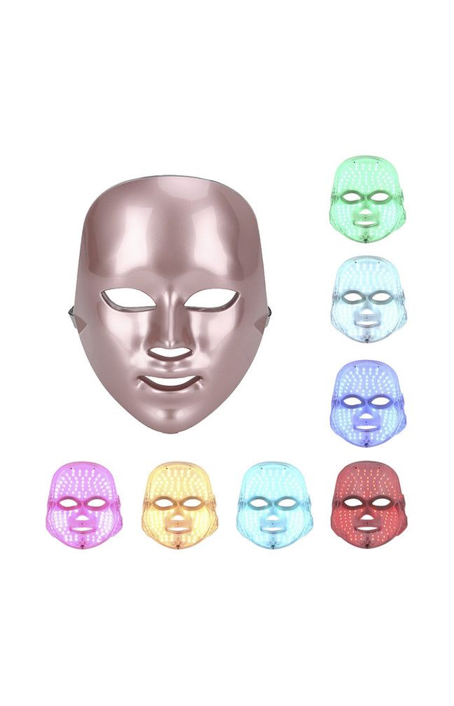 Masque de luminothérapie LED - Visage - Rose