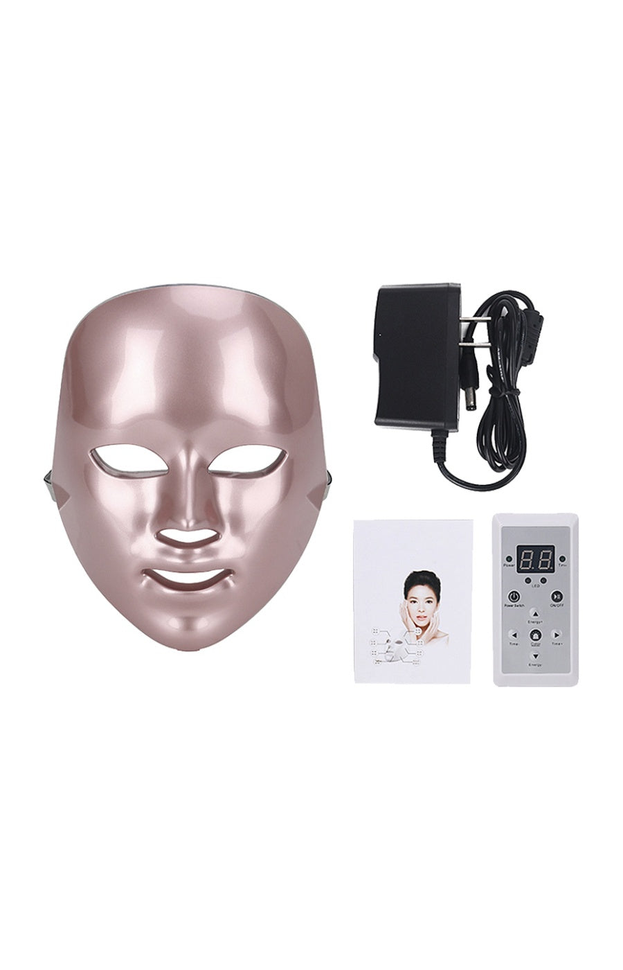 Masque de luminothérapie LED - Visage - Rose