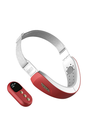 Ceinture faciale à électrostimulation - Rouge