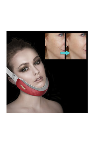 Ceinture faciale à électrostimulation - Rouge
