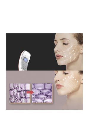 Ceinture faciale à électrostimulation - Rouge