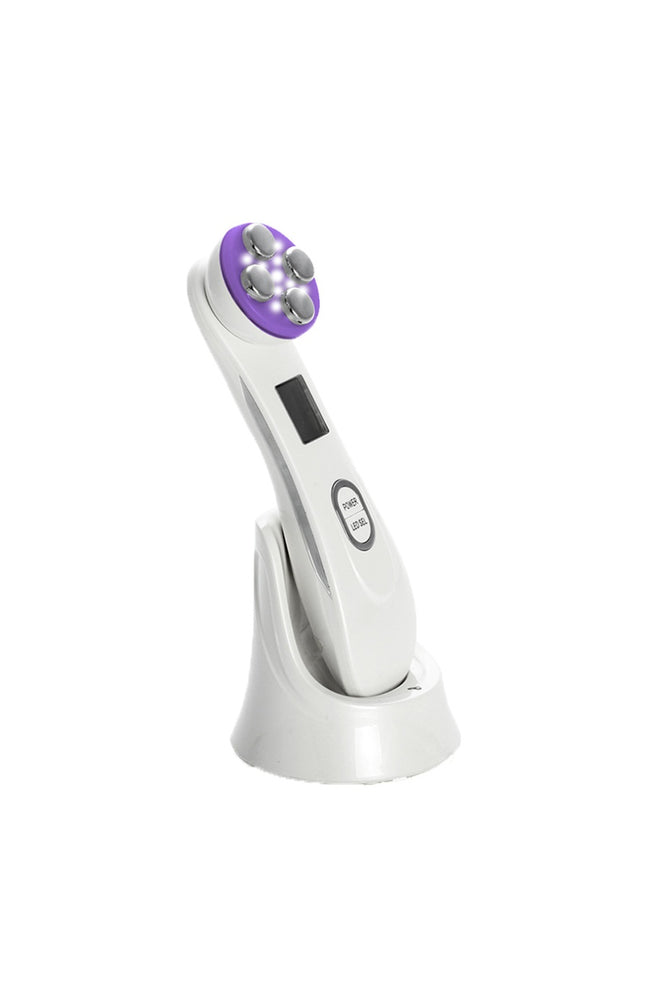 Électrostimulateur anti-âge - 5 fonctions - Visage - Blanc