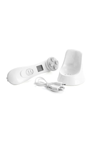 Électrostimulateur anti-âge - 5 fonctions - Visage - Blanc