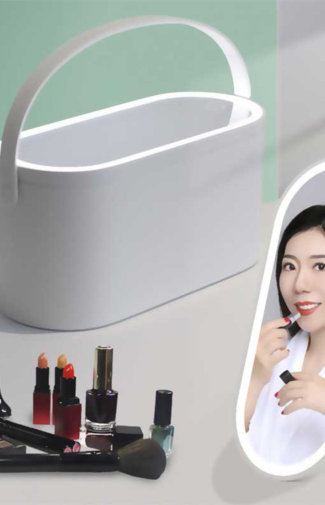 Miroir LED & boîte de rangement