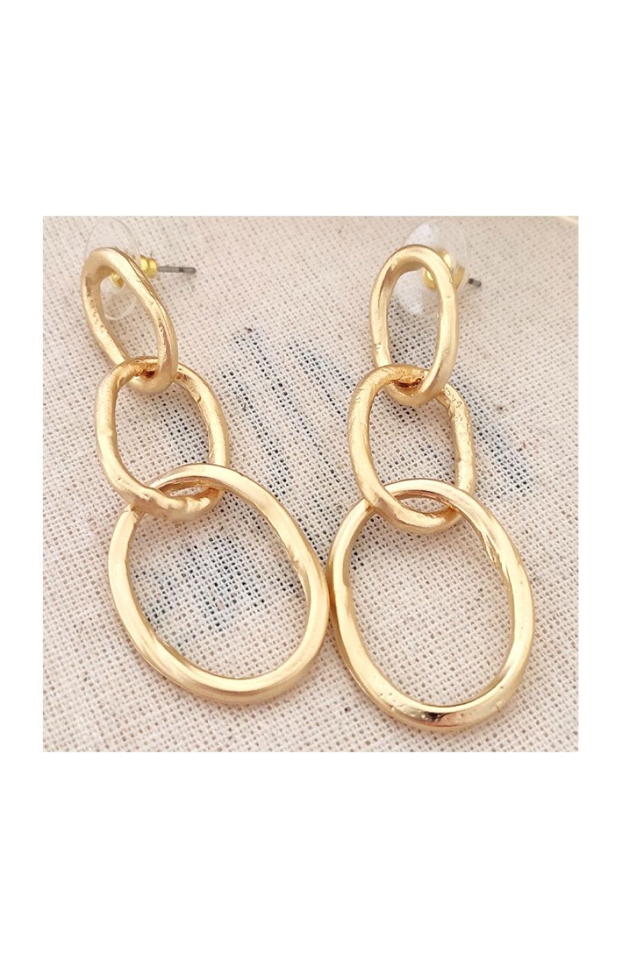 Boucles d'oreilles - Laiton plaqué or