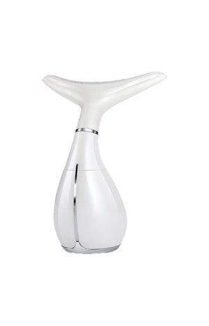 Masseur ultrasonique LED - Visage & cou - Blanc