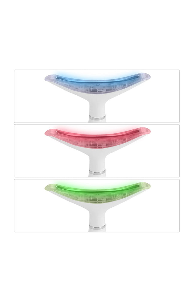 Masseur ultrasonique LED - Visage & cou - Blanc