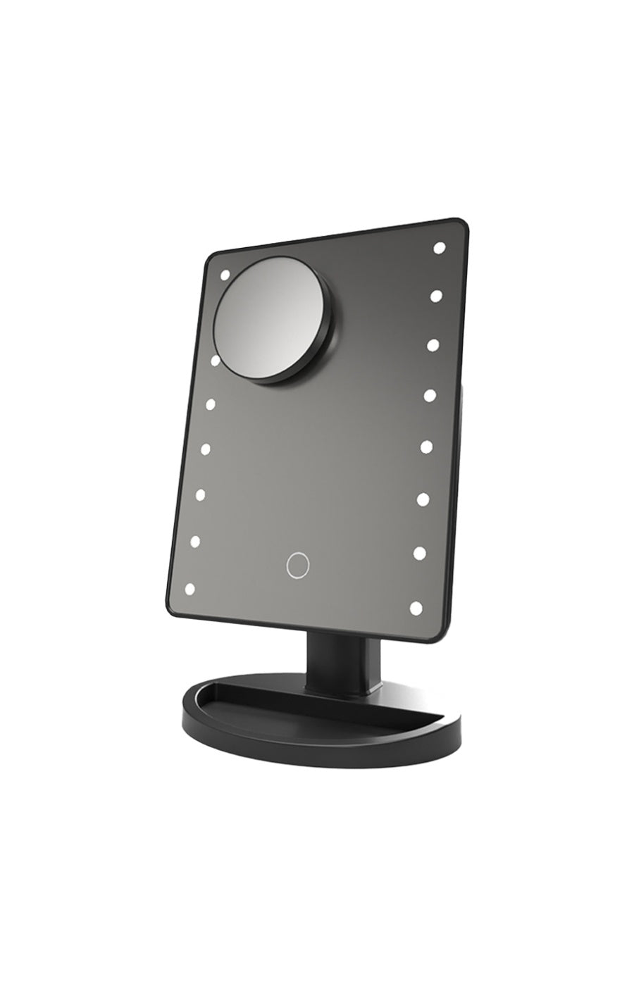 Miroir LED tactile - 180° - Noir