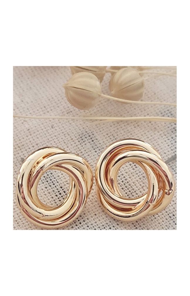 Boucles d'oreilles - Laiton plaqué or