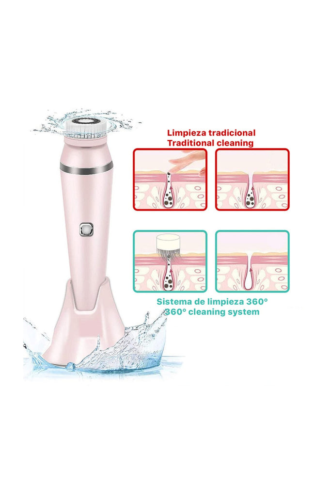 Brosse nettoyante électrique - Visage - Rose
