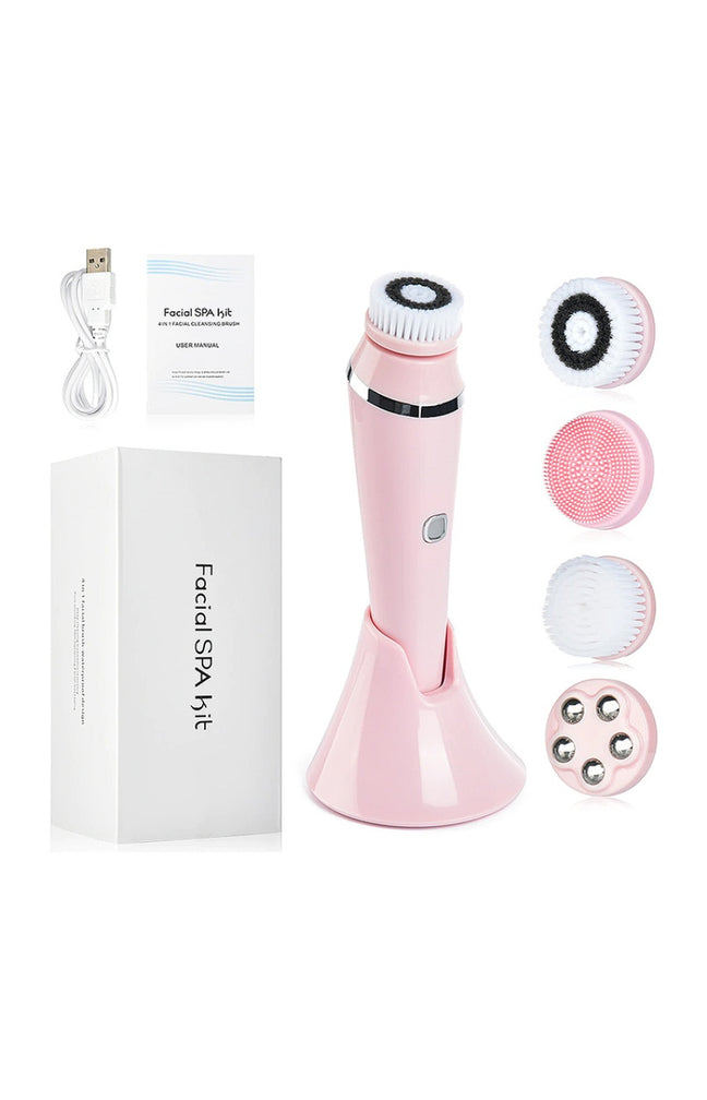 Brosse nettoyante électrique - Visage - Rose