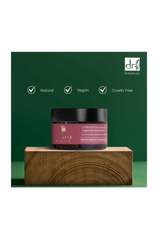 Crème de nuit hydratante - Fleur de rose - Visage - 50 ml