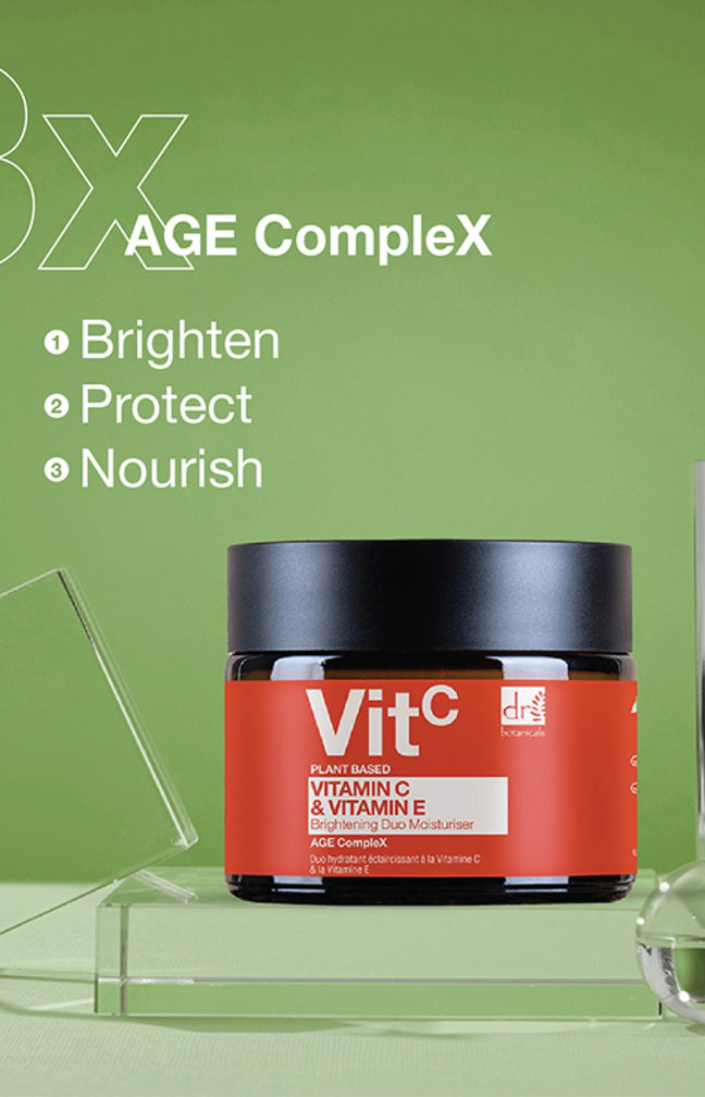 Crème hydratante éclaircissante - Vitamine C & E -Visage - 60 ml