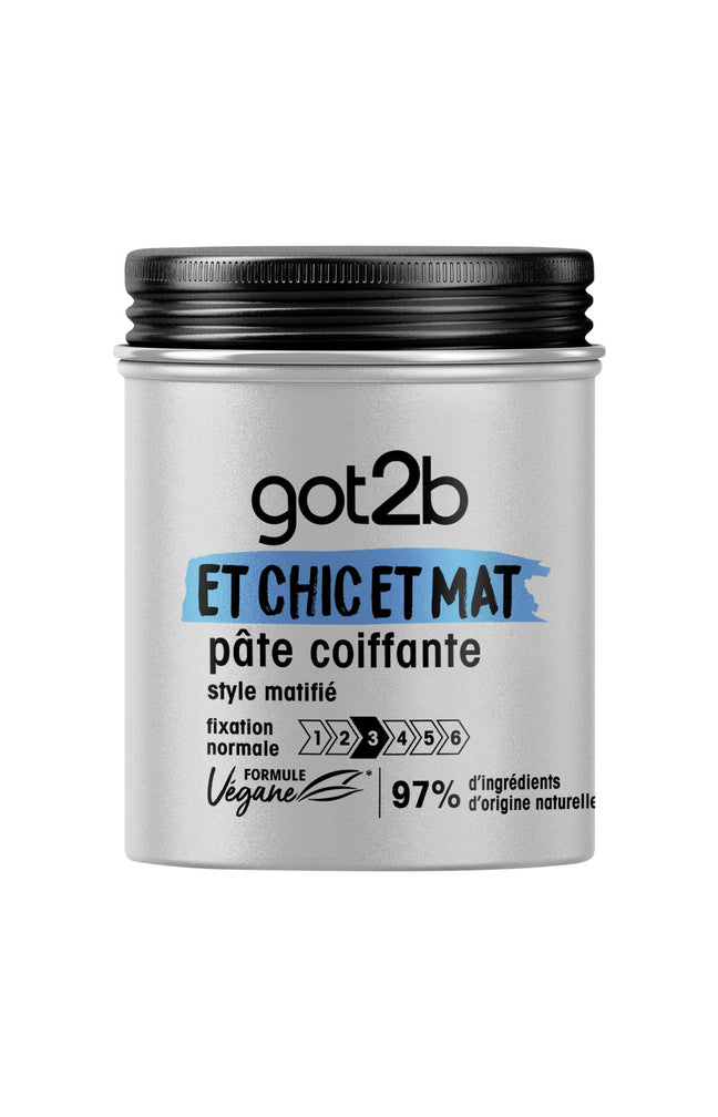 Pâte coiffante matifiante - Et chic et mat - Got2b - 100 ml
