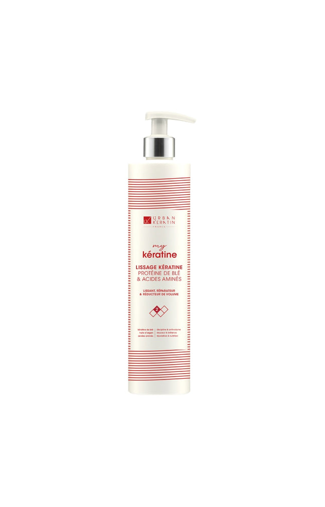 Traitement lissant à la kératine - Cheveux abîmés et bouclés - 400 ml