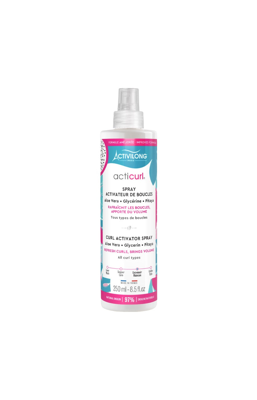 Spray activateur de boucles - Aloe vera & fruit du dragon - Cheveux bouclés - 250 ml